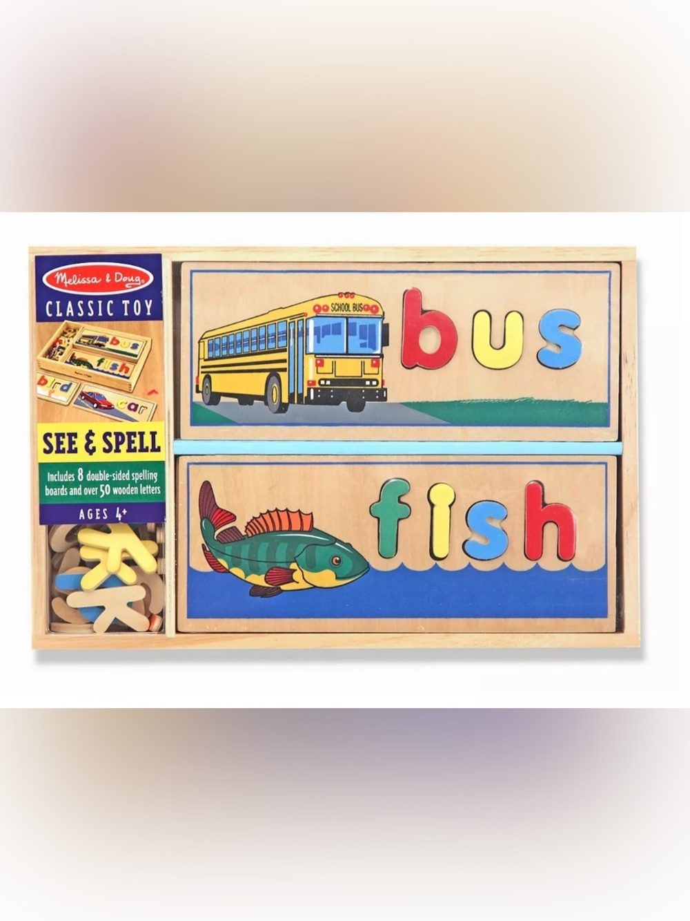 Wooden See & Spell Learning Toy, Melissa & Doug